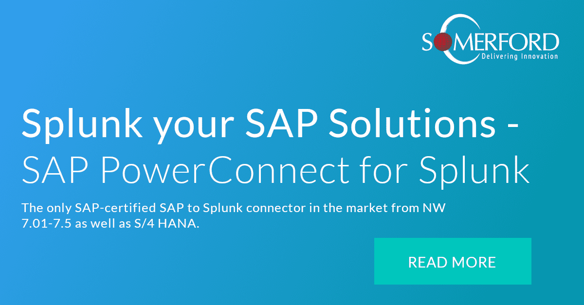 Splunk your SAP Solutions - SAP PowerConnect for Splunk