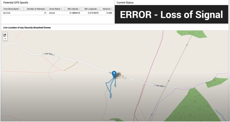 Drone Positional ERROR Loss of Signal Map in Splunk