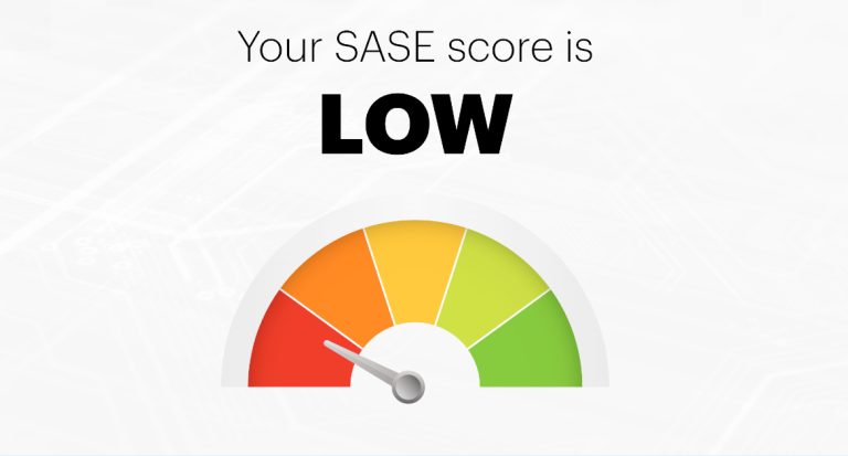 Low Netskope SASE score