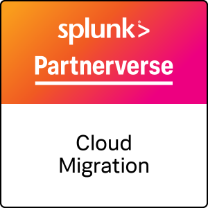 Splunk partnevers professional services cloud migration badge