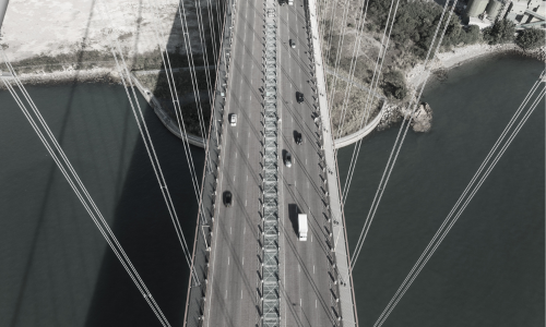 Bridge with cars on it
